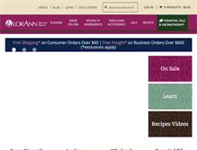 Tablet Screenshot of lorannoils.com